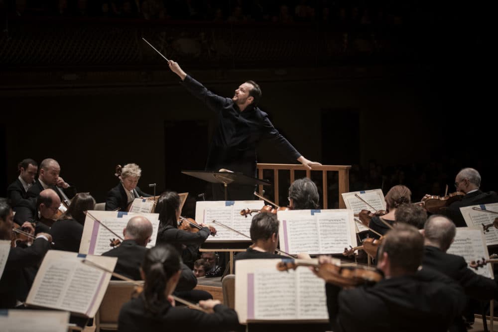 Andris Nelsons conducts the Boston Symphony Orchestra. (Courtesy Marco Borggreve/BSO)
