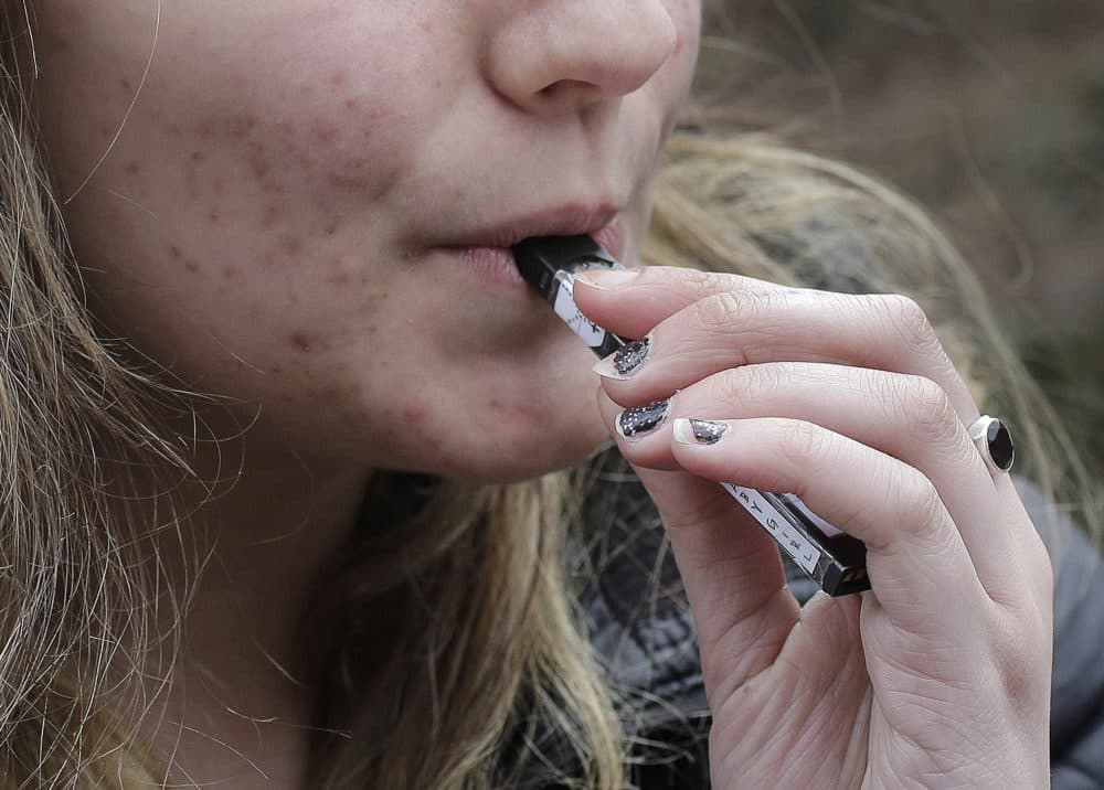 New data finds teens are vaping in record numbers. (Steven Senne/AP)