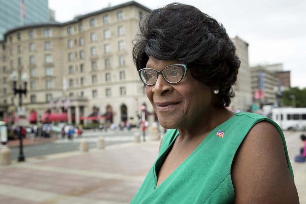 Althea Garrison is the newest member of the Boston City Council. (Robin Lubbock/WBUR)