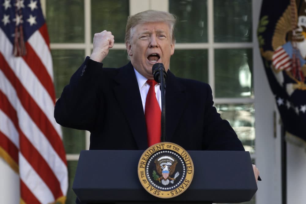 President Donald Trump speaks in the Rose Garden of the White House, Friday, Jan 25, 2019, in Washington. (Evan Vucci/AP)