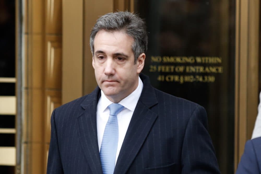 Michael Cohen, President Trump's former personal attorney and fixer, exits federal court after his sentencing hearing on Dec. 12, 2018 in New York City. (Eduardo Munoz Alvarez/Getty Images)