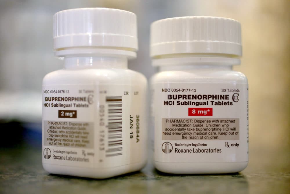 In this photo illustration, bottles of the generic prescription pain medication buprenorphine are seen in a pharmacy on Feb. 4, 2014 in Boca Raton, Fla. The narcotic drug is used as an alternative to methadone to help addicts recovering from heroin use. (Joe Raedle/Getty Images)