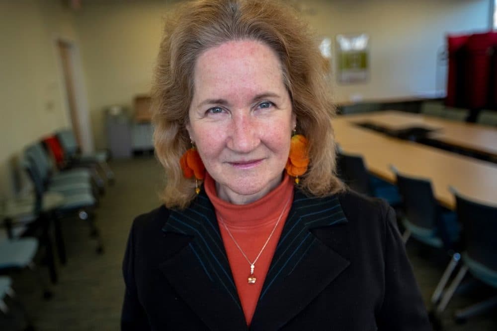 Katherine Newman, author of &quot;Downhill From Here: Retirement Insecurity in the Age of Inequality&quot; and interim chancellor of UMass Boston.(Jesse Costa/WBUR)