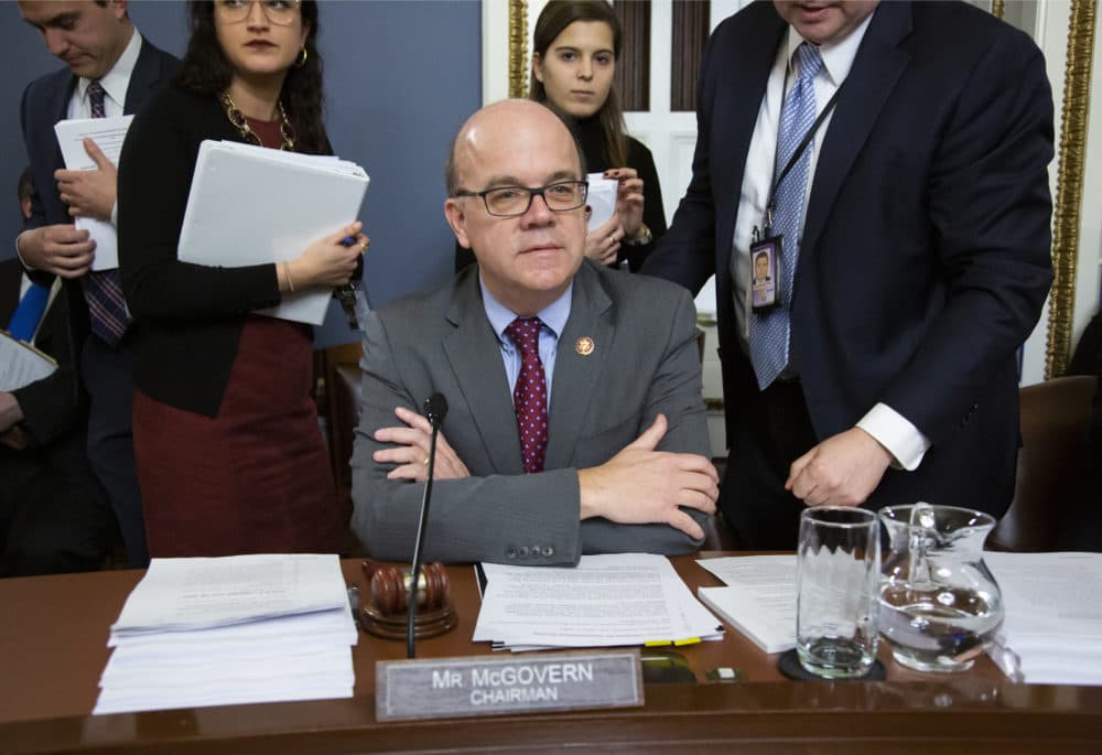 House Rules Committee Chairman Rep. Jim McGovern, D-Mass., opens the first organizational meeting of the panel under the new Democratic majority at the Capitol in Washington on Jan. 8. (J. Scott Applewhite/AP)