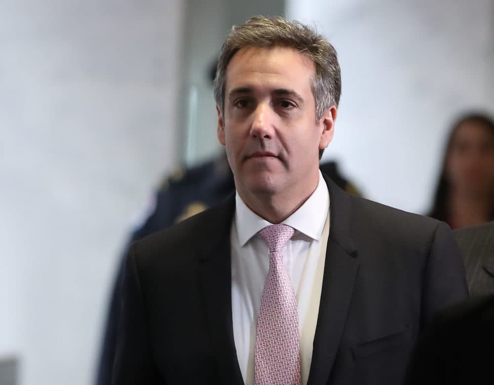 Michael Cohen, former attorney and fixer for President Trump, arrives at the Hart Senate Office Building before testifying to the Senate Intelligence Committee on Capitol Hill on Feb. 26, 2019 in Washington, D.C. (Mark Wilson/Getty Images)