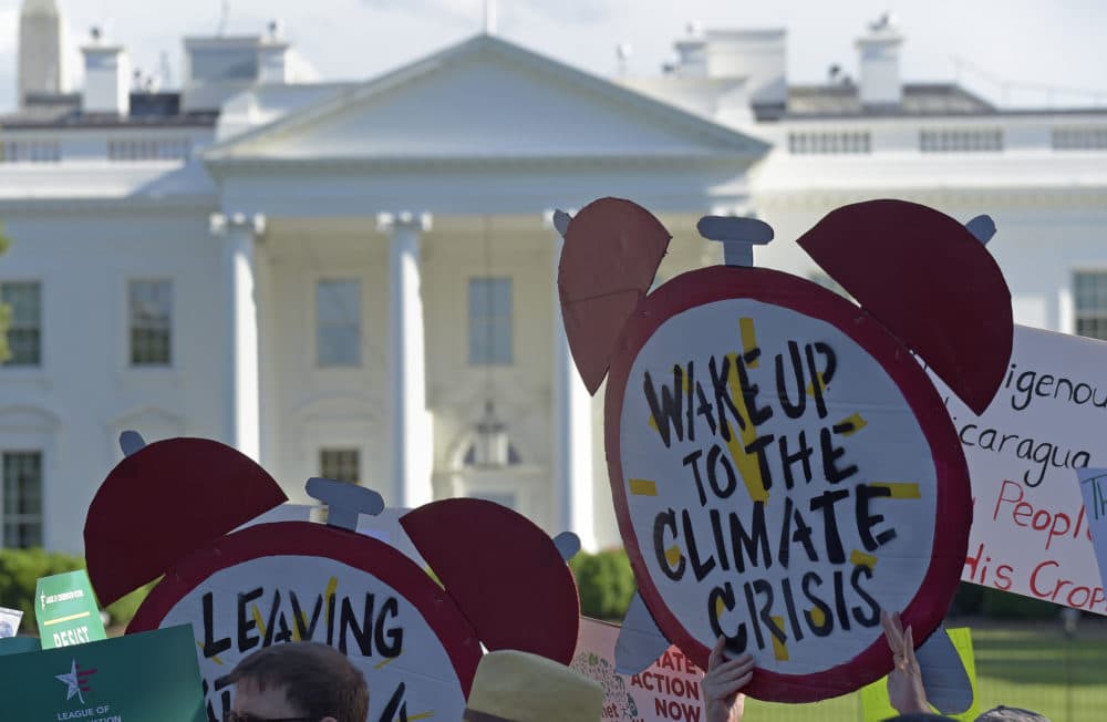 Environmental activists are ramping up a pressure to stoke support for a plan known as the Green New Deal.  (Susan Walsh/AP)