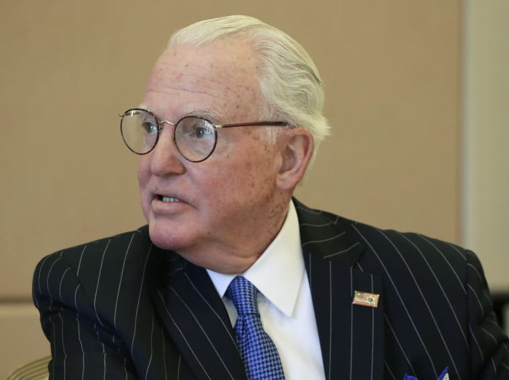Ed Burke, the dean of Chicago’s City Council, was re-elected Tuesday to his 13th term in office, just weeks after FBI agents raided his offices and charged him with attempted extortion. (M. Spencer Green/AP)
