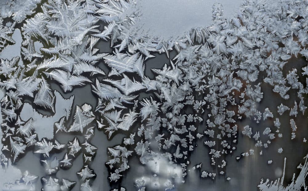 Ice Crystals form on a window Thursday, Jan. 31, 2019, in Pepper Pike, Ohio. (Tony Dejak/AP)