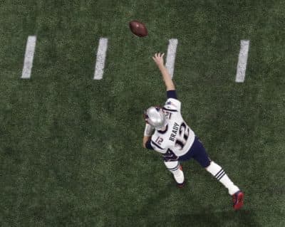 New England Patriots' Tom Brady throws before the NFL Super Bowl 53 football game between the Los Angeles Rams and the New England Patriots, Sunday, Feb. 3, 2019, in Atlanta. (Morry Gash/AP)