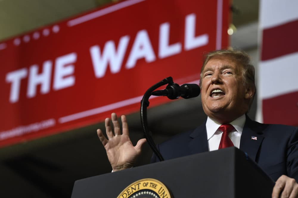 President Donald Trump is known for referring to the media as &quot;fake news&quot; at his rally, such as this one in El Paso, Texas in early 2019. (Susan Walsh/AP)