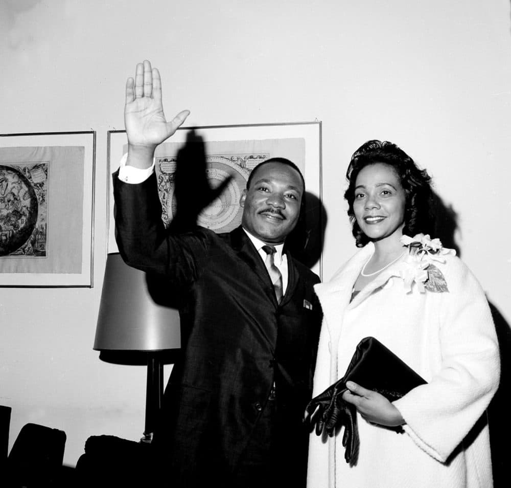 Martin Luther King Jr. and Coretta Scott King in New York on on June 8, 1964. (AP)