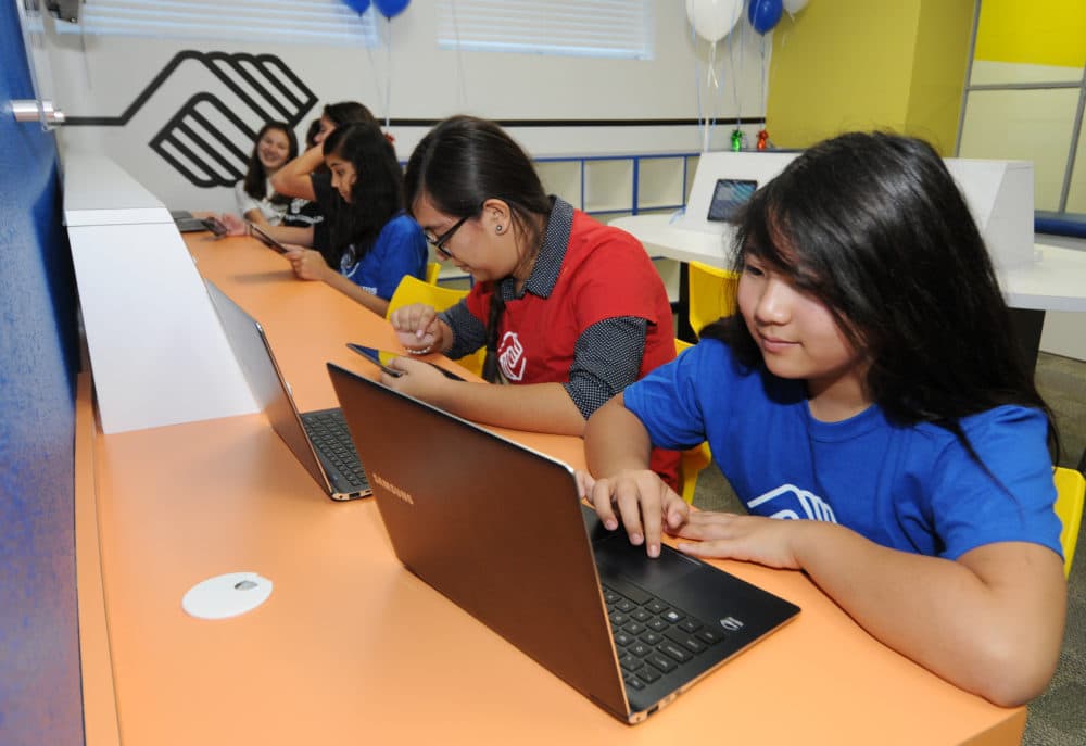 Boys & Girls Clubs of West San Gabriel Valley opens a state-of-the-art &quot;Tween Tech Center&quot; to spark kids' interest in science, technology, engineering and math (STEM) and prepare young people for 21st century success Friday, Dec. 11, 2015 in Monterey Park, Calif. (Carlos Delgado/AP Images for Samsung)