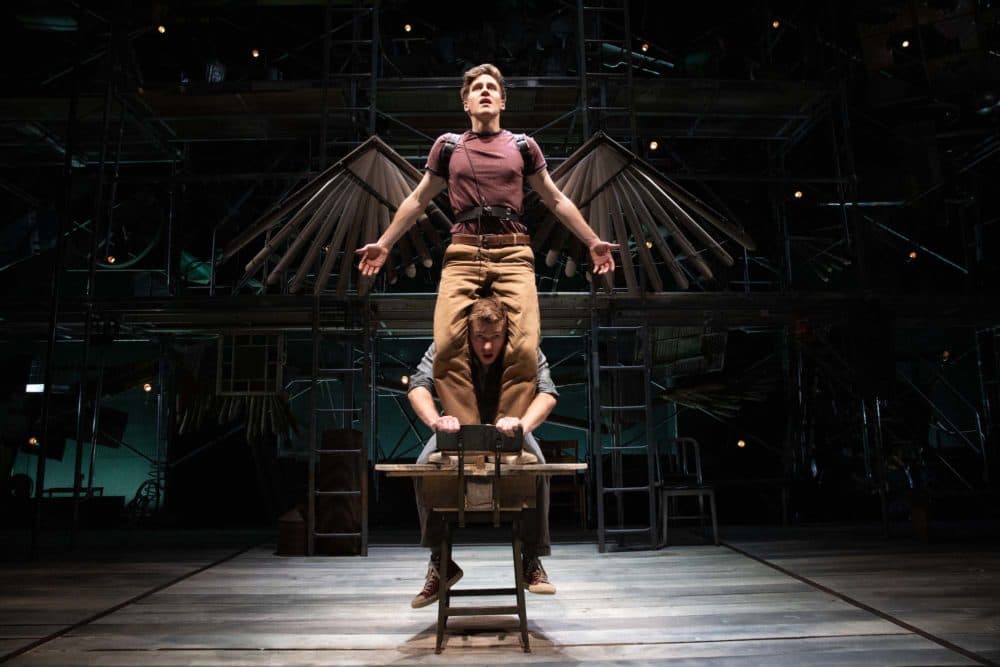 Spencer Hamp (top) as Birdy and Maxim Chumov as Al in &quot;Birdy&quot; at Babson College. (Courtesy Evgenia Eliseeva)