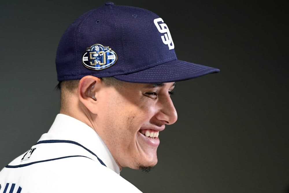 Manny Machado agreed to a $300-million, 10-year deal with the San Diego Padres this week, the biggest contract ever for a free agent. (Jennifer Stewart/Getty Images)