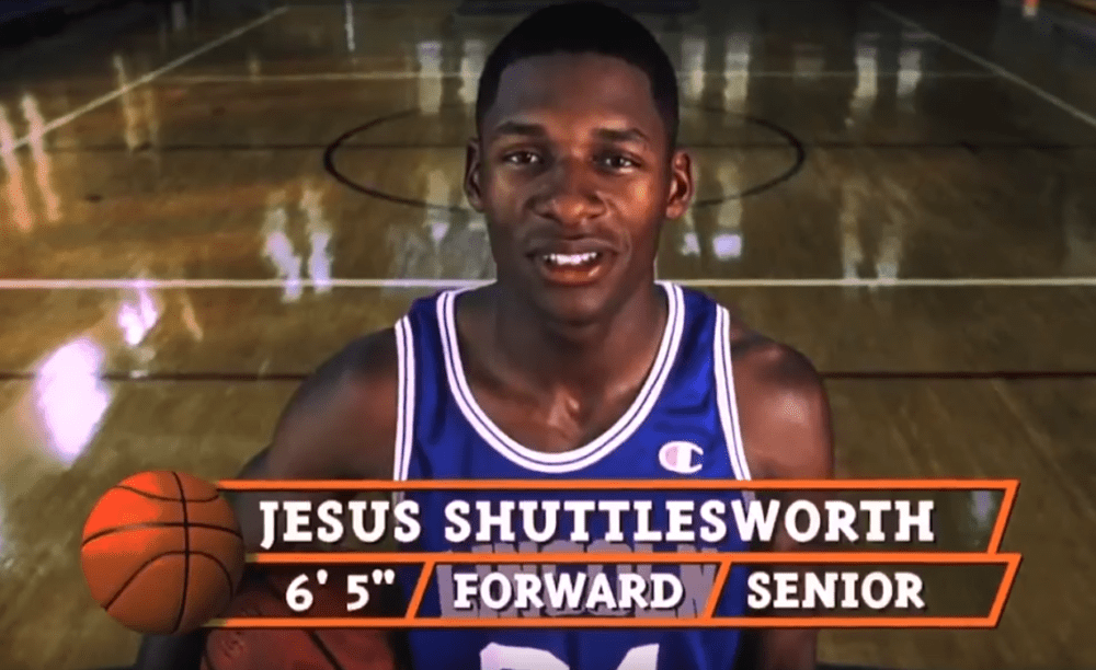 Jesus Shuttlesworth, played by former NBA star Ray Allen. From the movie, &quot;He Got Game.&quot; Directed by Spike Lee. 