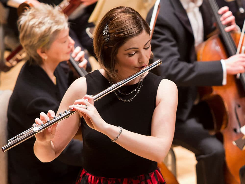 Elizabeth Rowe performs with the Boston Symphony Orchestra in 2016. (Courtesy Winslow Townson/BSO)