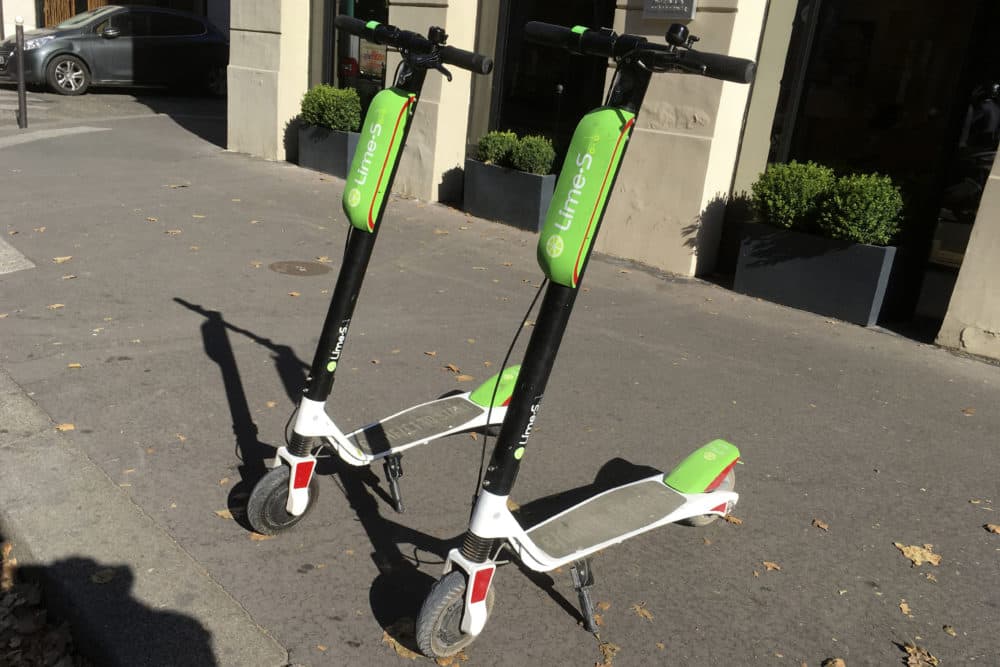 Lime scooters in Paris (Michel Euler/AP)