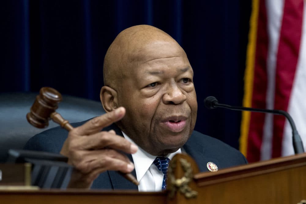 House Oversight and Reform Committee Chair Elijah Cummings, D-Md., speaks during the House Oversight Committee hearing on Capitol Hill in Washington, Thursday, March 14, 2019. (Jose Luis Magana/AP)