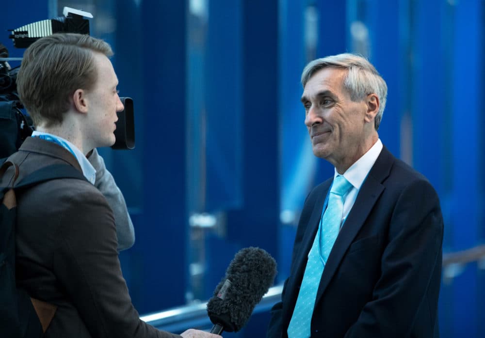John Redwood arrives on the second day of the Conservative Party Conference 2016 at the ICC Birmingham on October 3, 2016 in Birmingham, England. (Matt Cardy/Getty Images)