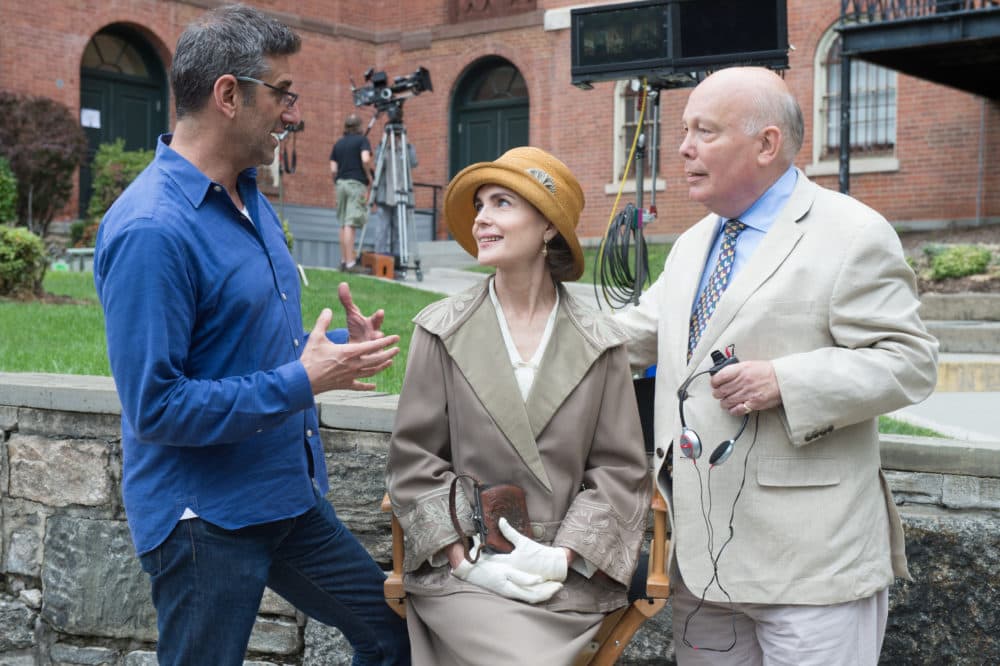 &quot;The Chaperone&quot; reunites actress Elizabeth McGovern and writer Julian Fellowes (right). (Joan Carter/SPR)