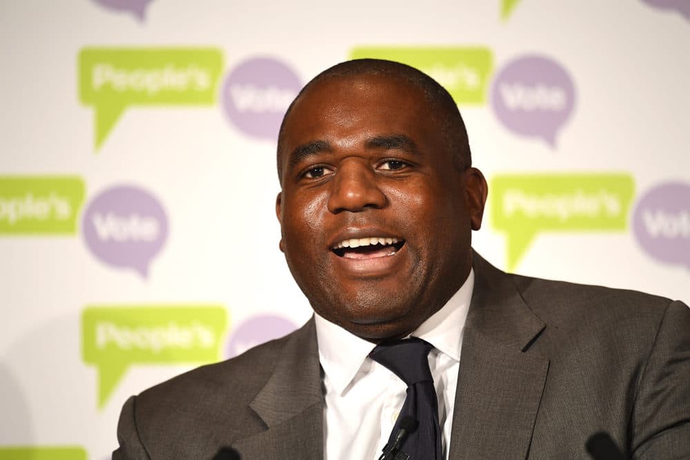 David Lammy, member of Parliament for the Labour Party, attends an event for cross party politicians to examine alternative forms of Brexit at a Peoples Vote event at Royal Institute of Chartered Surveyors on January 22, 2019 in London. (Leon Neal/Getty Images)