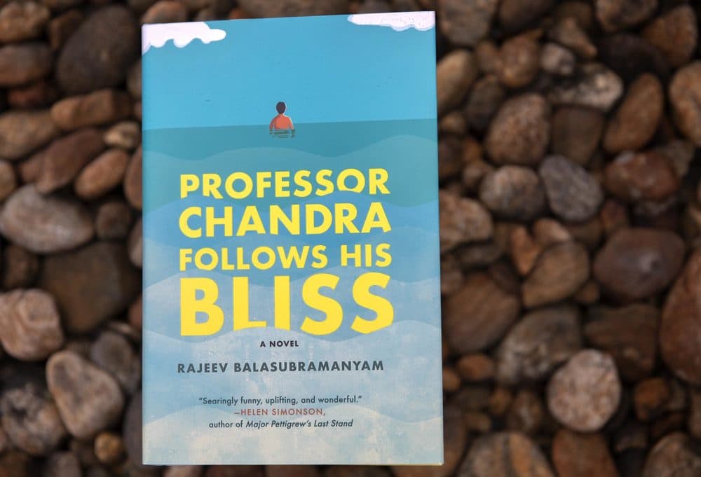 &quot;Professor Chandra Follows His Bliss,&quot; by Rajeev Balasubramanyam. (Robin Lubbock/WBUR)