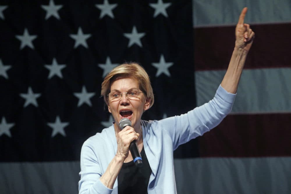Democratic presidential candidate Sen. Elizabeth Warren, D-Mass., speaks during a campaign rally Wednesday in Salt Lake City. (Rick Bowmer/AP)