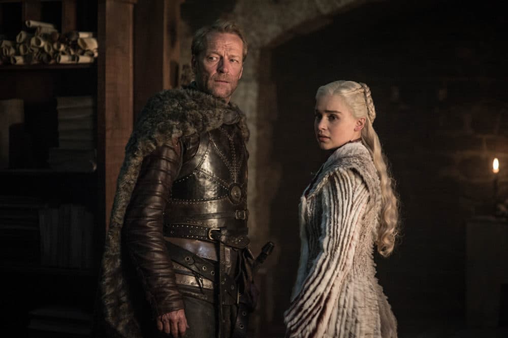 Iain Glen and Emilia Clarke in &quot;Game of Thrones.&quot; (Helen Sloane/HBO)