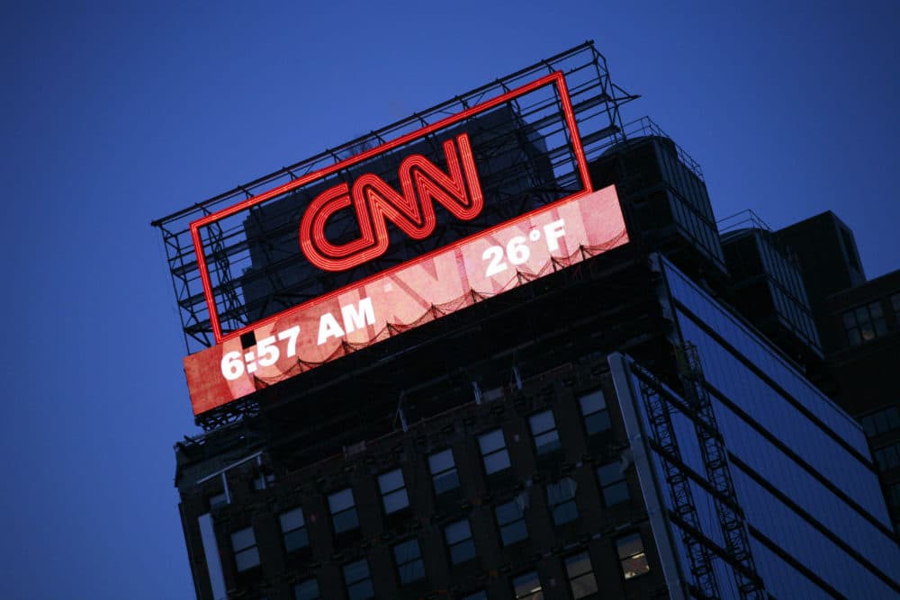 A billboard for CNN is shown Monday, Feb. 1, 2010 in New York. (Mark Lennihan/AP)