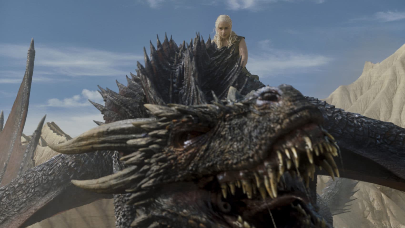 Emilia Clarke as Daenerys Targaryen (and friend) in &quot;Game of Thrones.&quot; (Courtesy HBO)
