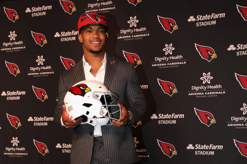 Kyler Murray was taken with the No. 1 overall pick in the NFL Draft on Thursday night. (Christian Petersen/Getty Images)