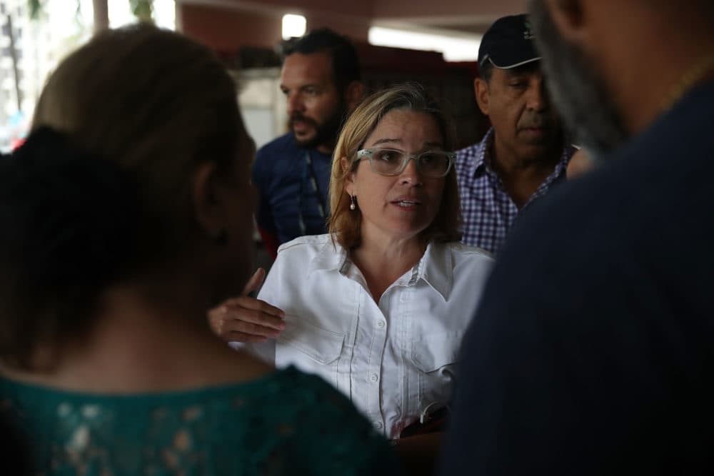 San Juan, Puerto Rico, Mayor Carmen Yulín Cruz. President Trump has criticized the leadership of Puerto Rico, a U.S. territory, for doing a &quot;poor job&quot; of bringing the island back to health after Hurricane Maria. (Joe Raedle/Getty Images)