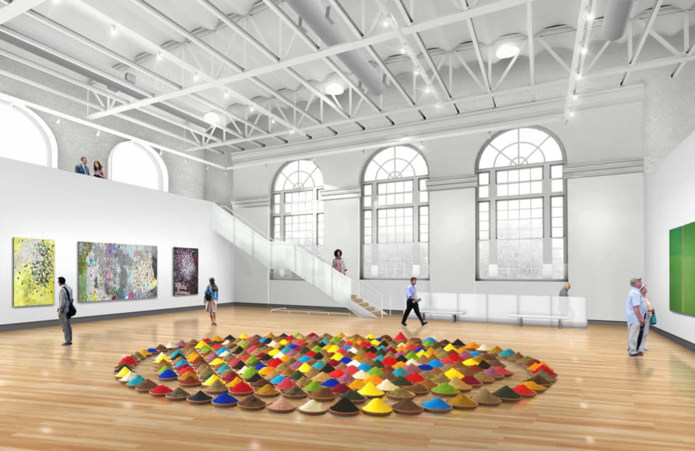 A rendering of the renovated MassArt Art Museum. (Courtesy designLAB and MassArt)