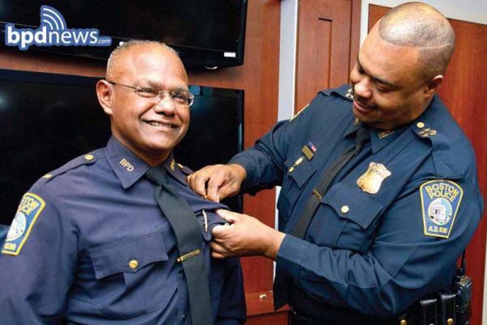 Haseeb Hosein was promoted to Boston Police captain in 2014. (Courtesy Boston Police)