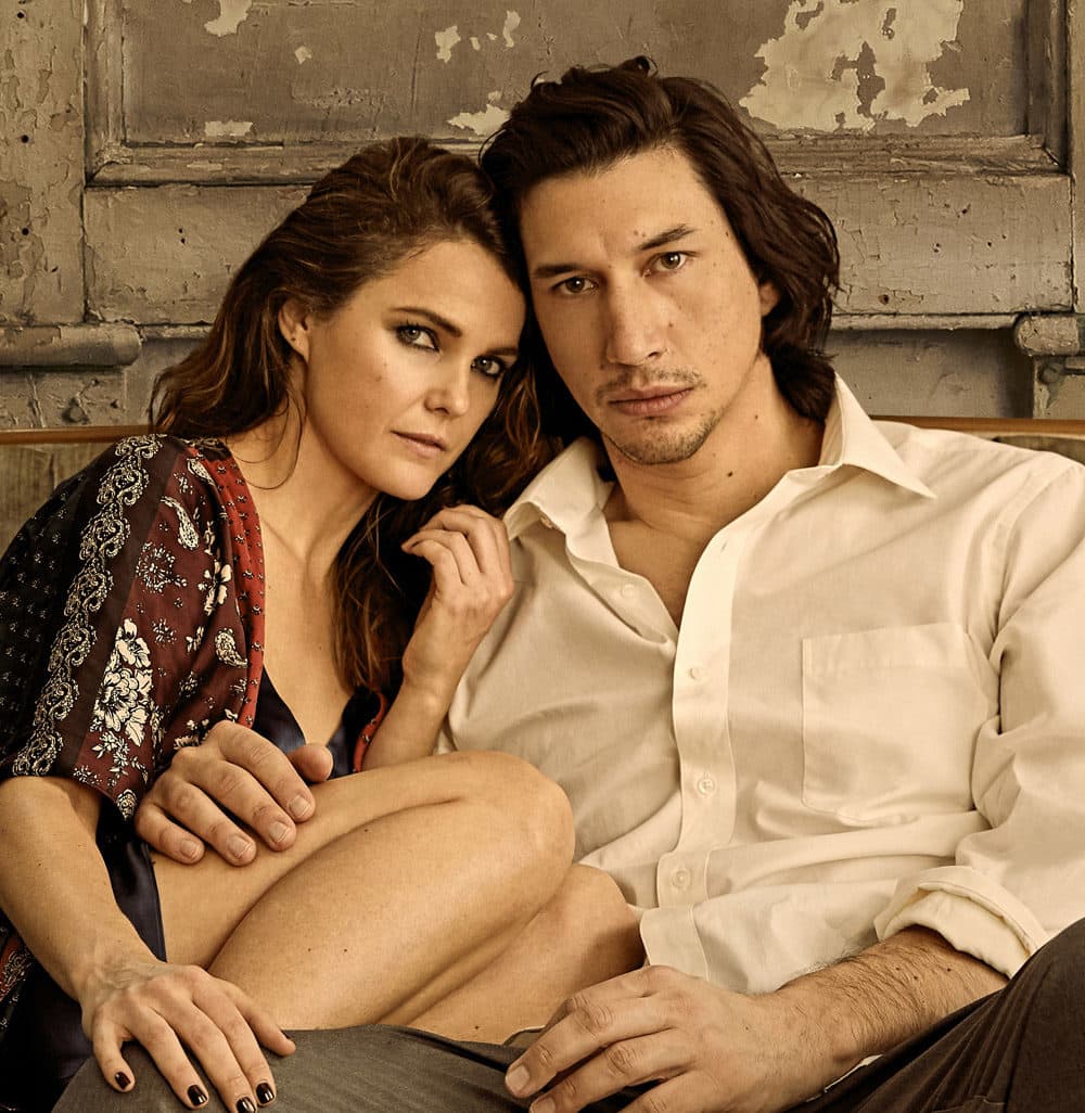 Keri Russell and Adam Driver in &quot;Burn This.&quot; (Photo by Danielle Levitt)