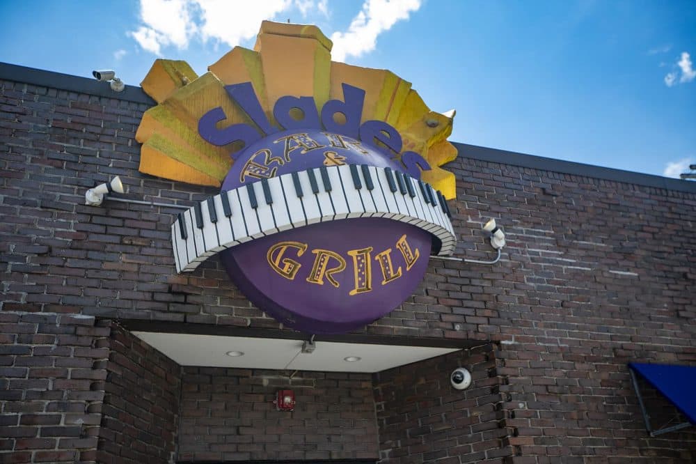 Slades Bar & Grill in Roxbury was once included in The Green Book. (Jesse Costa/WBUR)