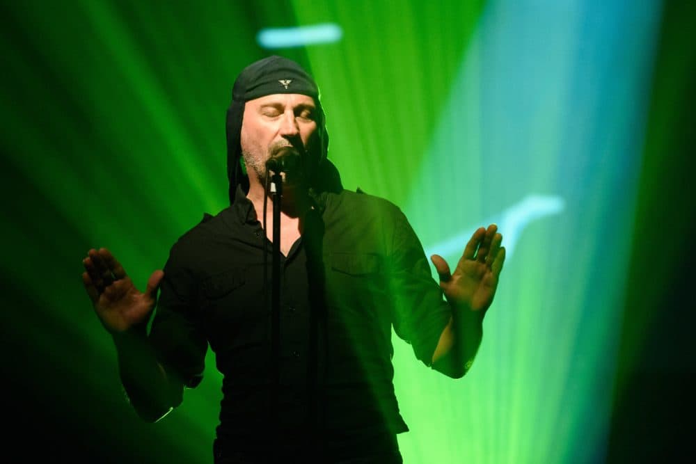 Slovenian band Laibach performing live. (Jure Makovec/AFP/Getty Images)