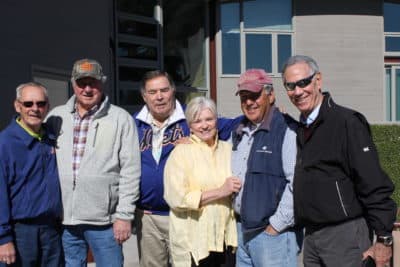 Members of the ’69 Mets with Nancy Seaver (center) in Napa Valley. (Courtesy Erik Sherman)