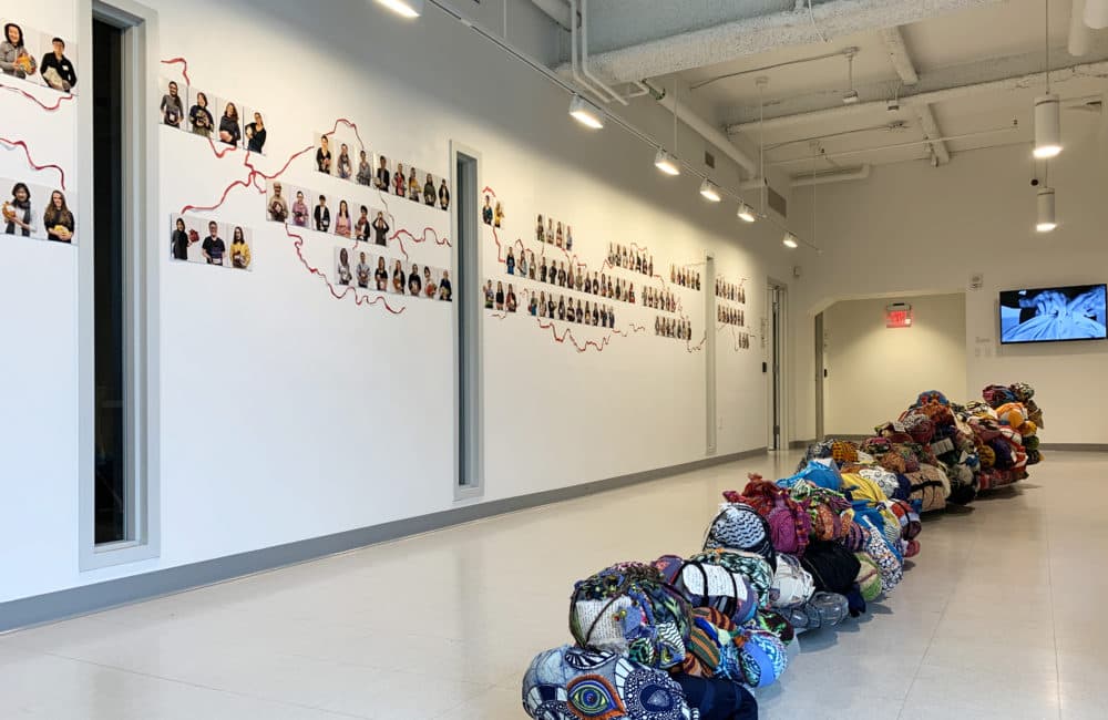 A view of Yu-Wen Wu's exhibition &quot;Leavings/Belongings&quot; at the Pao Arts Center. (Courtesy)