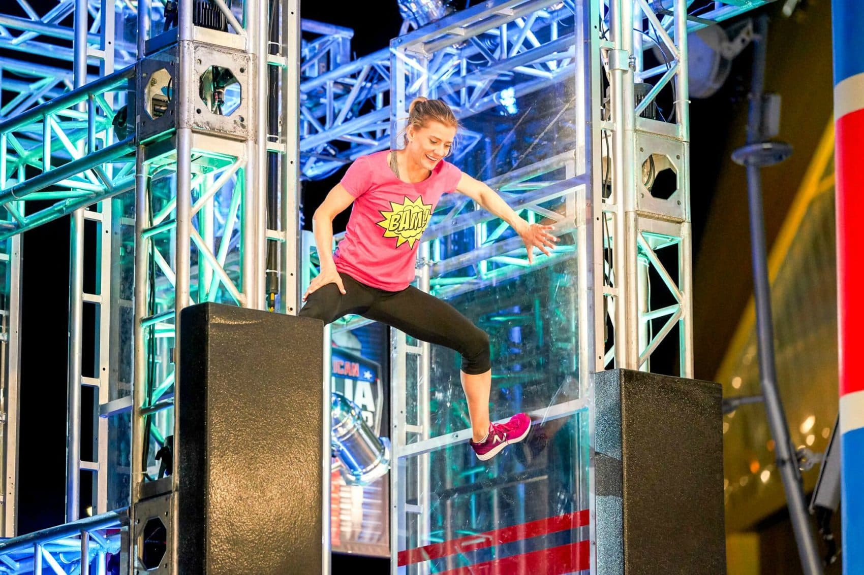 Mindy Hylton competes in the Atlanta qualifiers for &quot;American Ninja Warrior&quot; on NBC. (Quantrell Colbert/NBC)