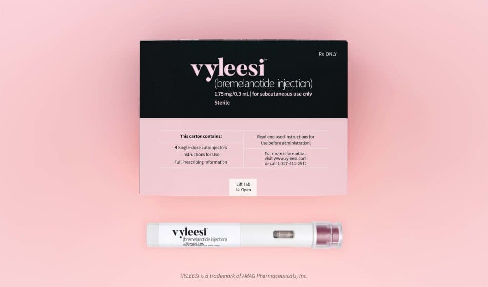 The new female desire drug, Vyleesi (Courtesy of AMAG Pharmaceuticals) 