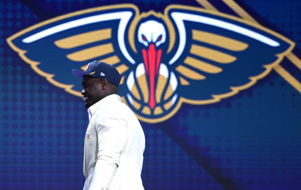 Zion Williamson was drafted with the first overall pick by the New Orleans Pelicans on Thursday night. (Sarah Stier/Getty Images)
