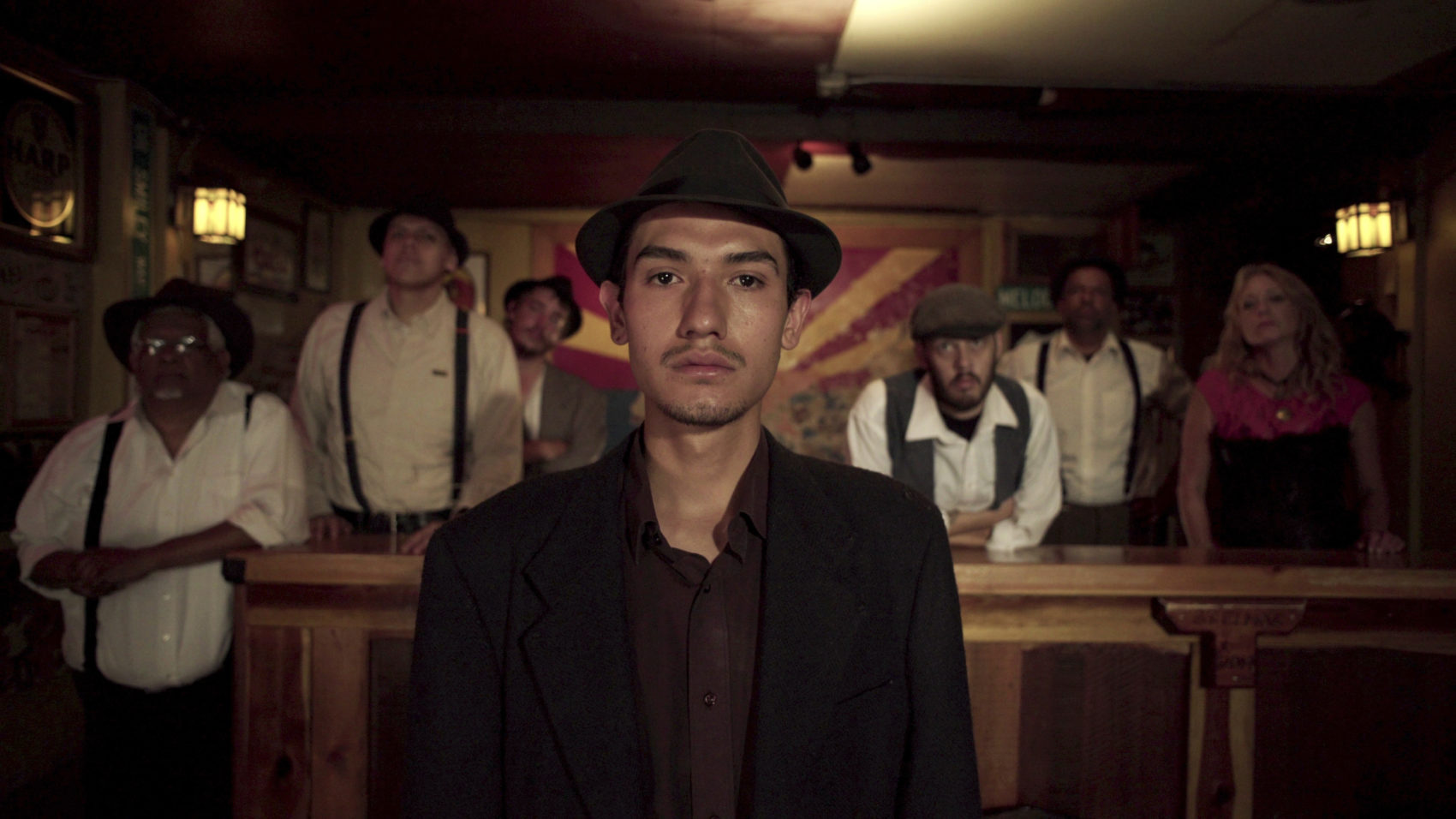Fernando Serrano, who plays a striking miner in &quot;Bisbee '17,&quot; a story of nearly 2,000 miners, most of them immigrants, were pulled violently from their homes and businesses in Bisbee, Ariz., for deportation to the New Mexico desert in 1917. (Jarred Alterman/4th Row Films via AP)