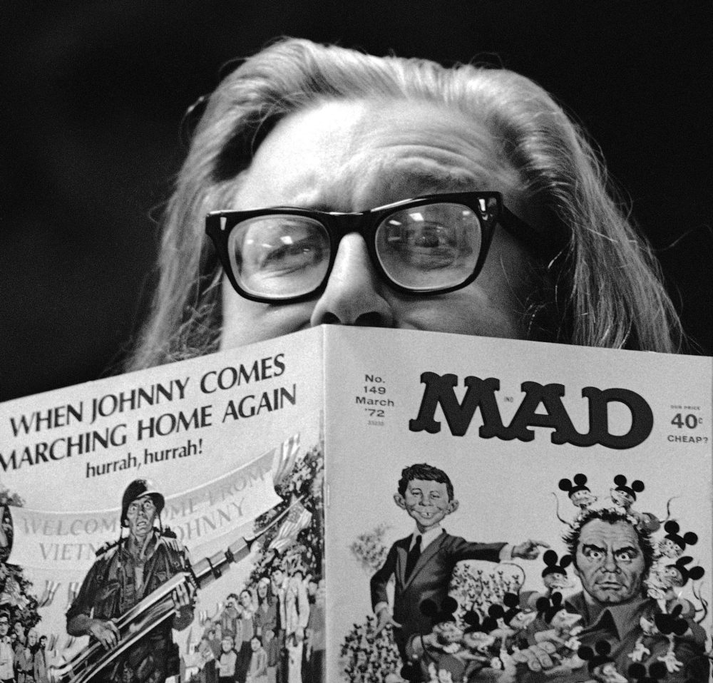 William Gaines, publisher of MAD magazine in 1970. Location unknown. (AP)