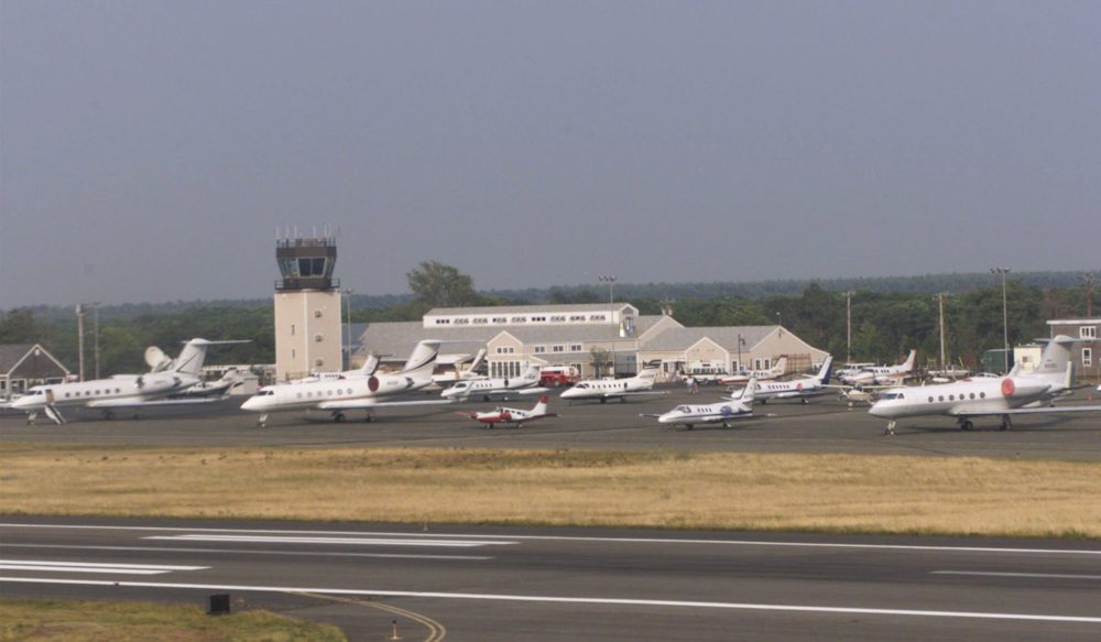 Martha's Vineyard Airport is seen in this aerial photo (Suzanne Plunkett/AP)