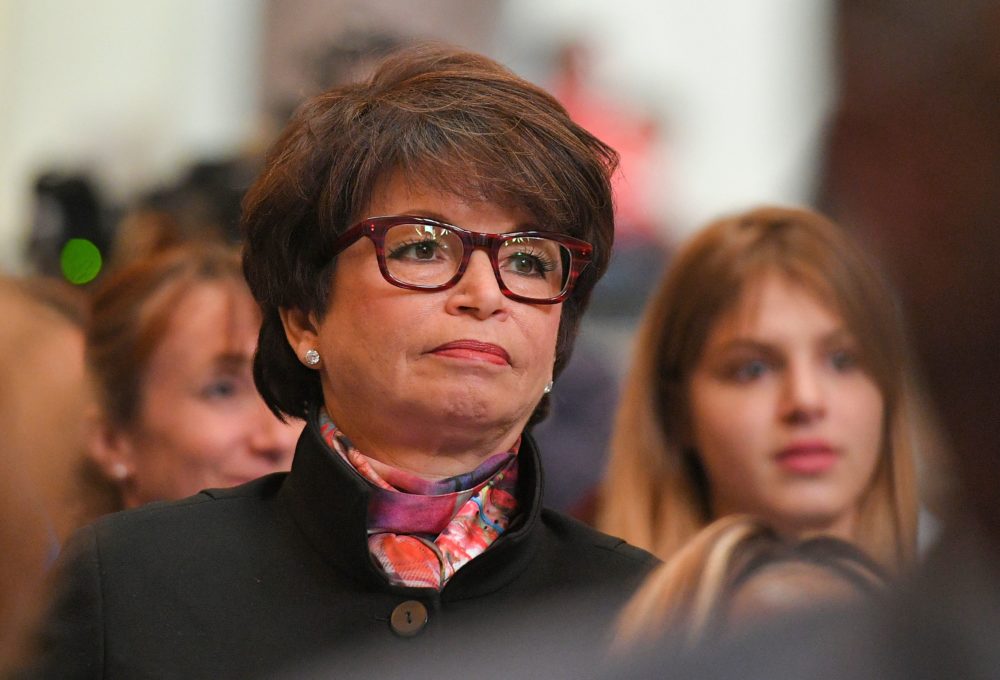 Former senior adviser Valerie Jarrett spoke to host Robin Young about President Trump and his administration. (Mandel Ngan/AFP/Getty Images)