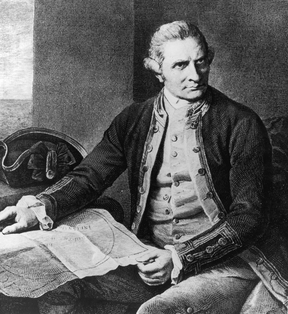 English explorer Captain James Cook circa 1770. (Hulton Archive/Getty Images)