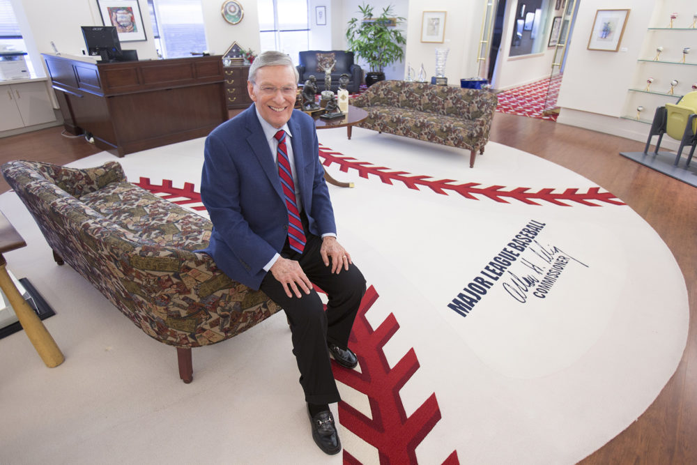 Former Commissioner Bud Selig in his Milwaukee office. (Courtesy Milwaukee Brewers Baseball Club)