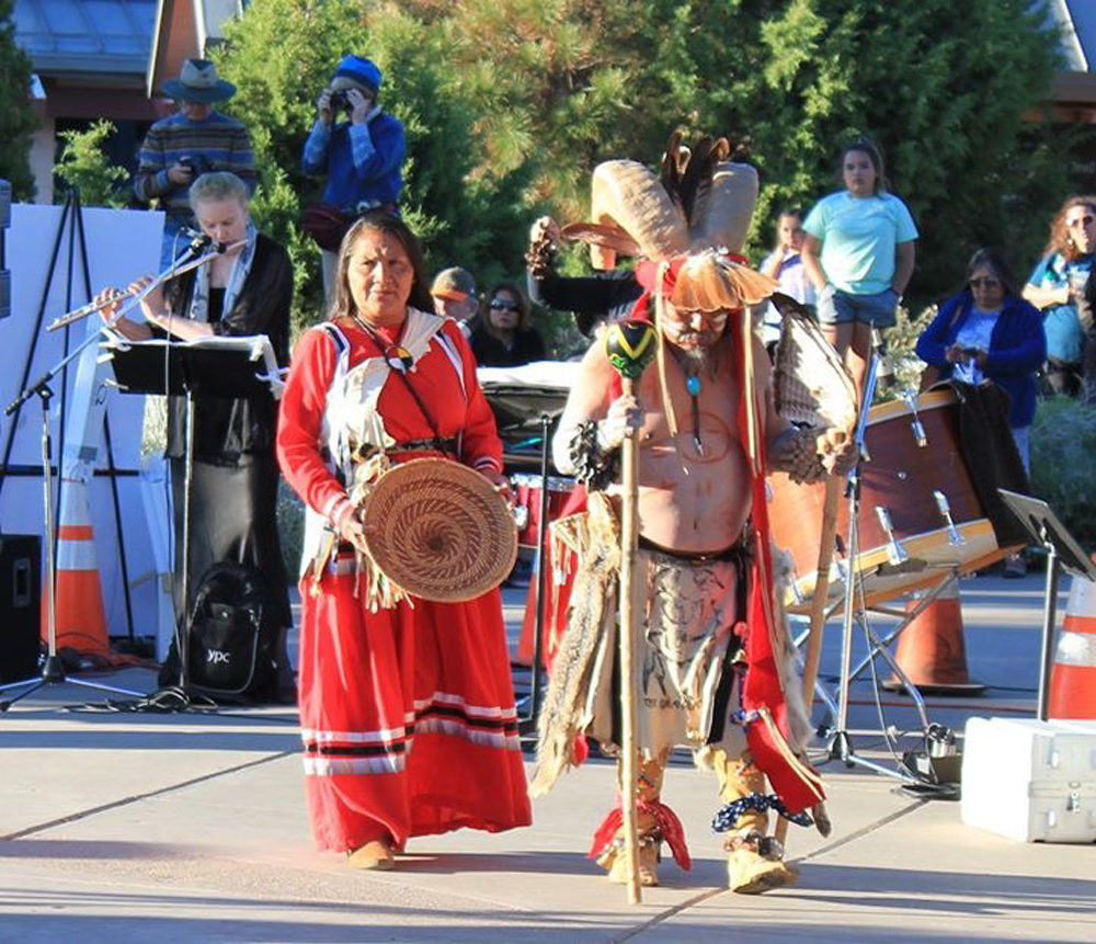 The Havasupai Guardians of the Grand Canyon performance on June 22, 2019 at the Grand Canyon Music Festival. (Courtesy of Clare Hoffman)