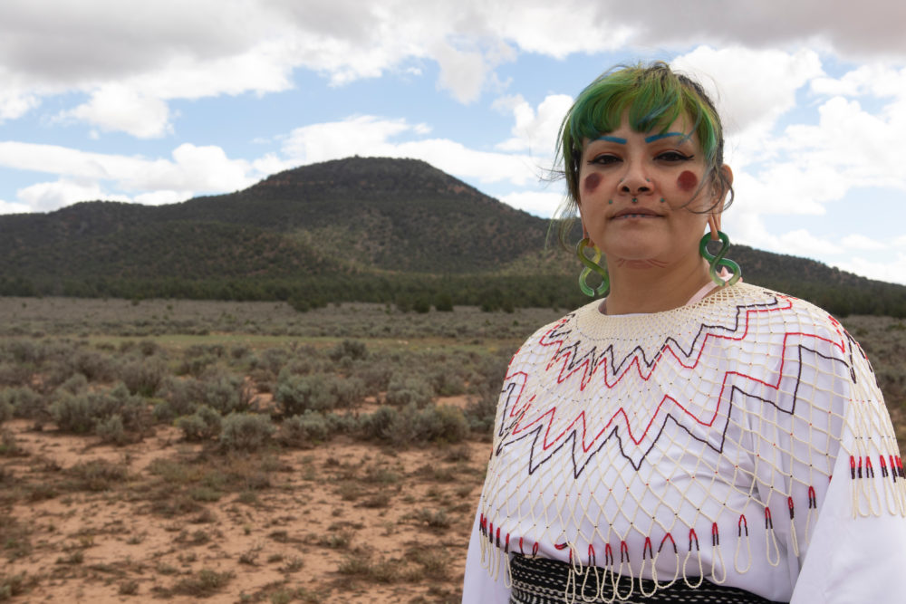 Ophelia Watahomigie-Corliss, a Havasupai Tribal Councilwoman, at the Red Butte Gathering in October, 2018. (Photo courtesy of Ophelia Watahomigie-Corliss)